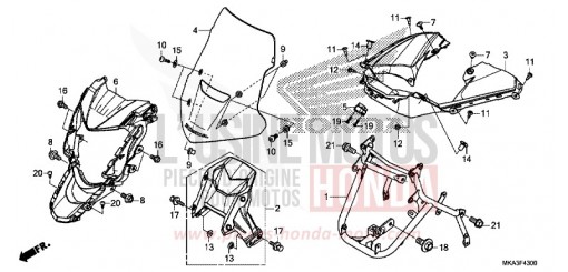 CAPOT AVANT NC750XAG de 2016